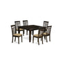 Dining Room Set Cappuccino PFCA7-CAP-C By East West Furniture | Dining Sets | Modishstore - 2