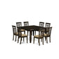 Dining Room Set Cappuccino PFCA9-CAP-C By East West Furniture | Dining Sets | Modishstore - 2