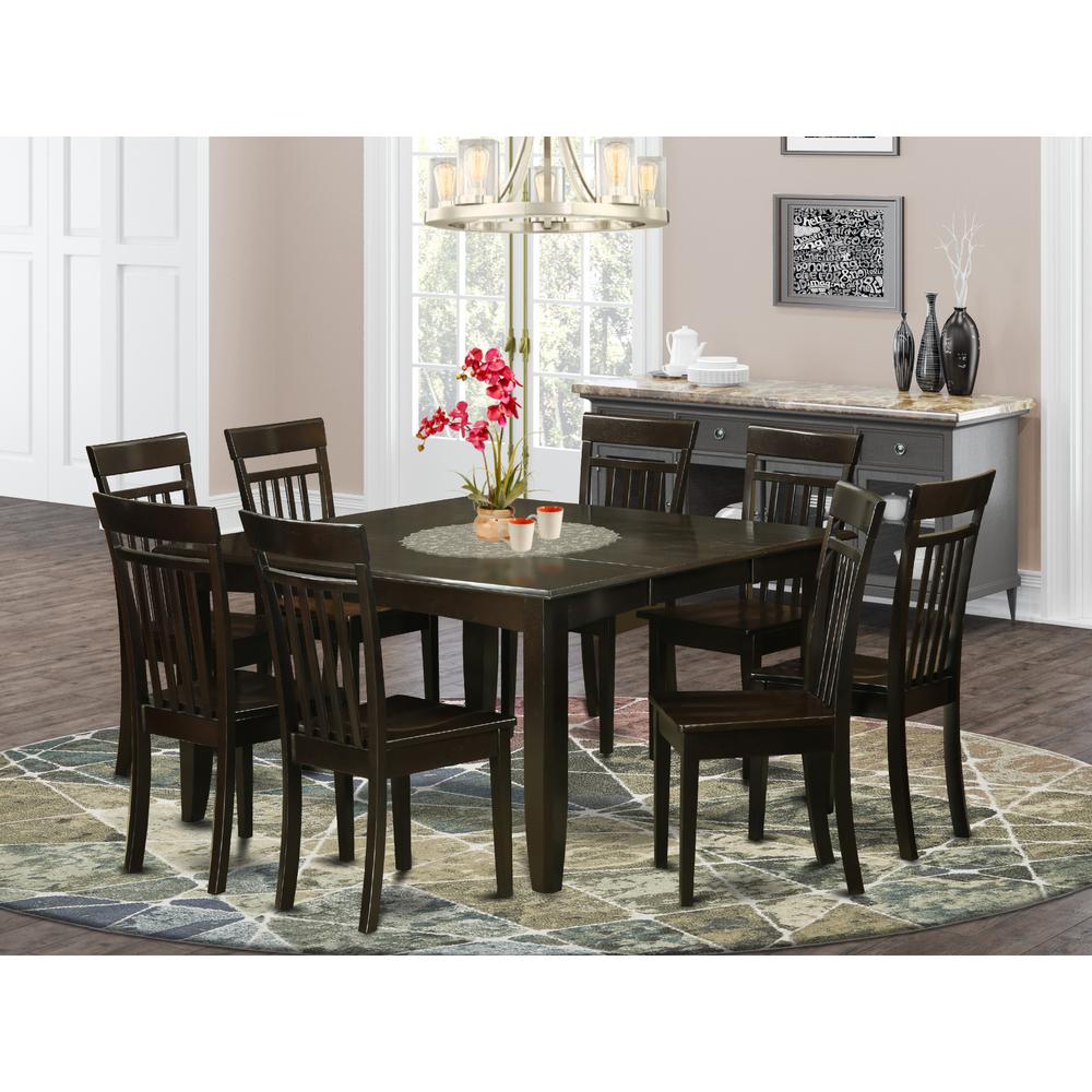 9 Pc Dining Room Set Dinette Table With Leaf And 8 Dinette Chairs. By East West Furniture | Dining Sets | Modishstore