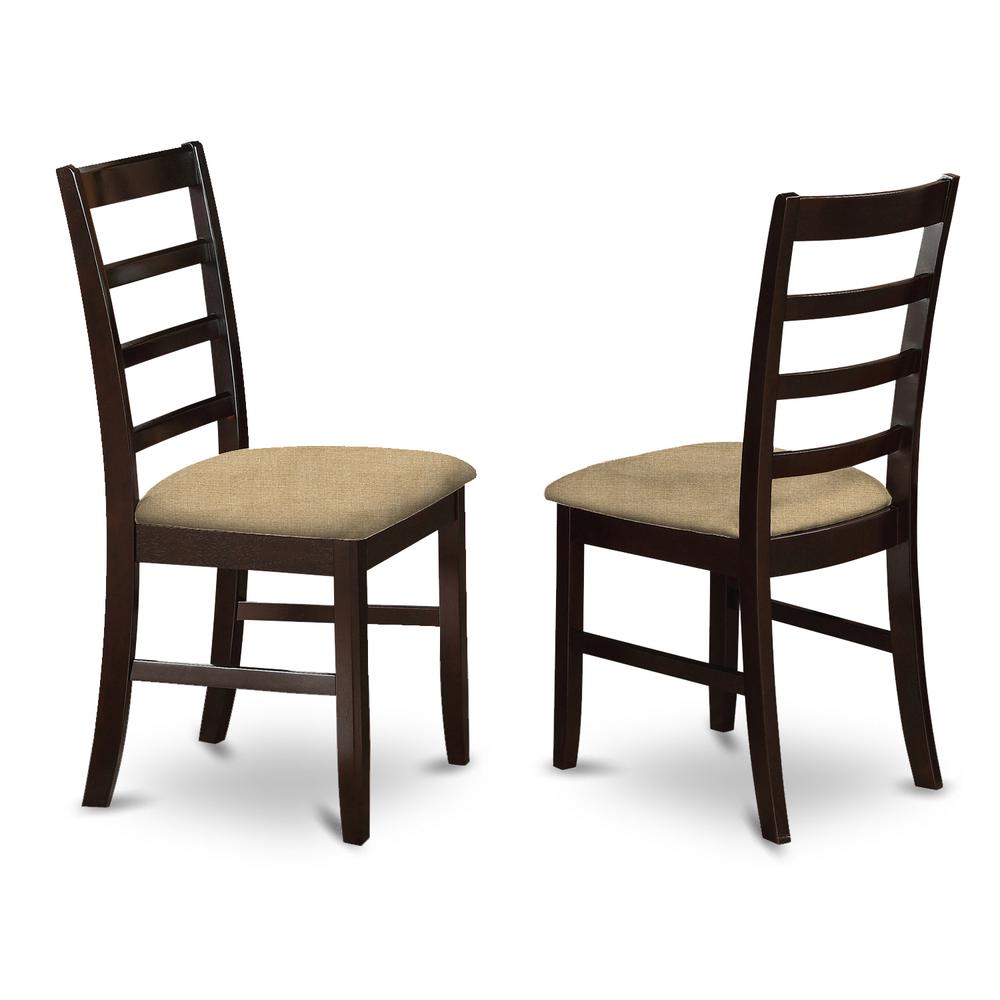 3 Pc Small Kitchen Table And Chairs Set-Round Kitchen Table And 2 Kitchen Chairs By East West Furniture | Dining Sets | Modishstore - 4