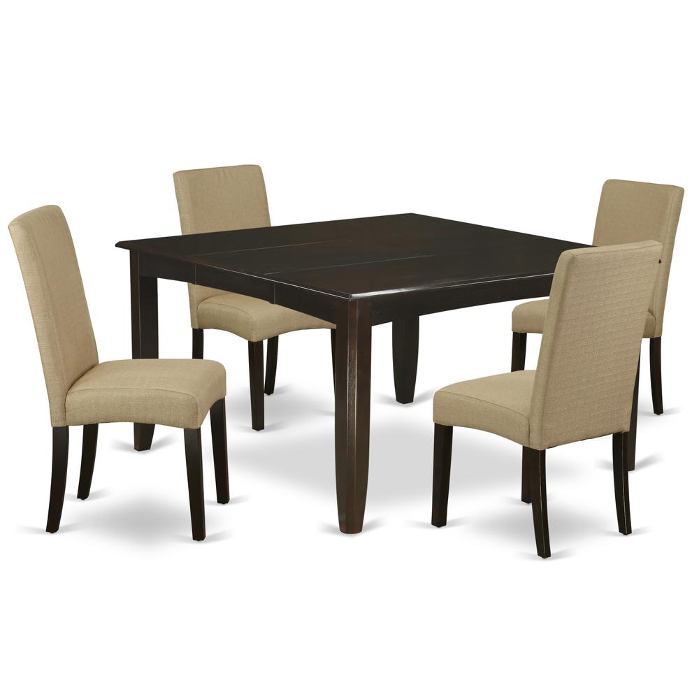 Dining Room Set Cappuccino PFDR5 - CAP - 03 By East West Furniture | Dining Sets | Modishstore - 2