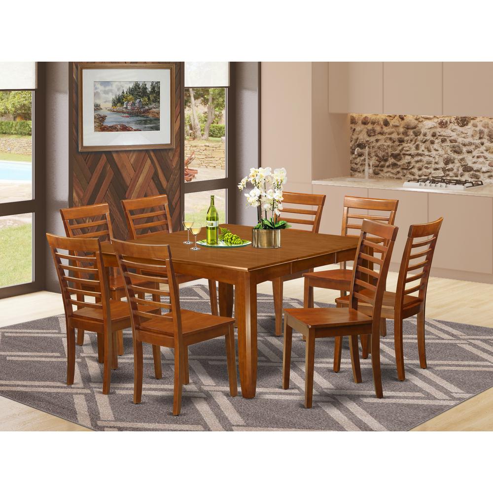 9 Pc Formal Dining Room Set-Kitchen Table With Leaf And 8 Dinette Chairs. By East West Furniture | Dining Sets | Modishstore