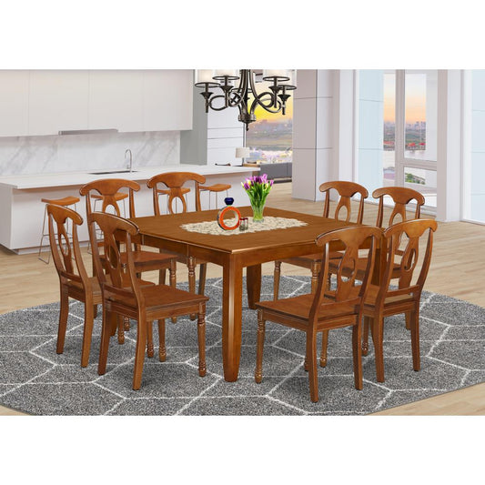 9 Pc Formal Dining Room Set Dining Table With Leaf And 8 Dinette Chairs. By East West Furniture | Dining Sets | Modishstore