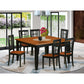7 Pc Dining Room Set-Dining Table And 6 Wood Dining Chairs By East West Furniture - Pfni7-Bch-W | Dining Sets | Modishstore