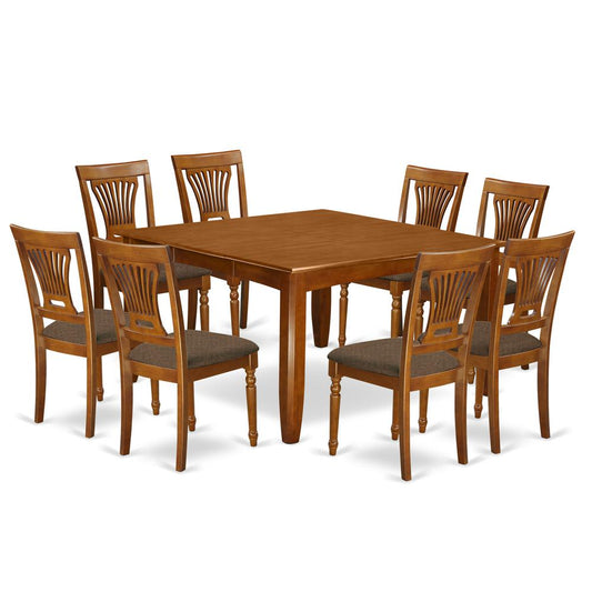 9 Pc Dining Set-Table With Leaf And 8 Kitchen Chairs. By East West Furniture | Dining Sets | Modishstore