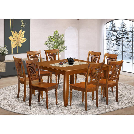 9 Pc Formal Dining Set-Dining Table With Leaf And 8 Chairs. By East West Furniture | Dining Sets | Modishstore