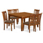 7 Pc Dining Set-Square Dining Table With Leaf And 6 Dining Chairs By East West Furniture | Dining Sets | Modishstore