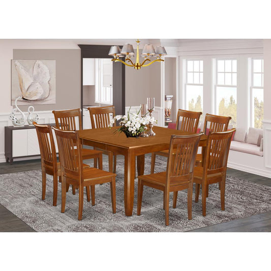 9 Pc Dining Room Set For 8-Kitchen Table With Leaf And 8 Dinette Chairs. By East West Furniture | Dining Sets | Modishstore