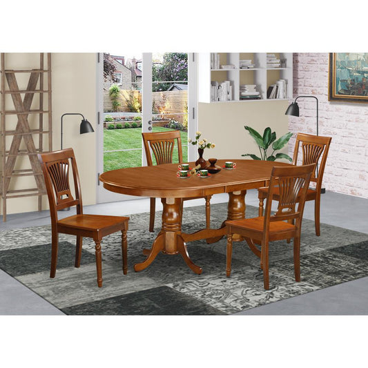 5 Pc Dining Room Set-Dining Table Plus 4 Dining Chairs By East West Furniture | Dining Sets | Modishstore