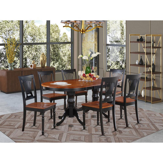 7 Pc Dining Room Set-Dining Table And 6 Kitchen Dining Chairs By East West Furniture | Dining Sets | Modishstore