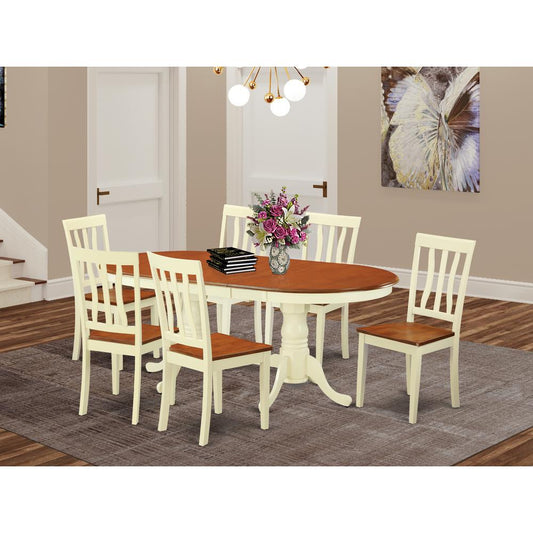 7 Pc Kitchen Dinette Set -Small Kitchen Table And 6 Dining Chairs By East West Furniture | Dining Sets | Modishstore