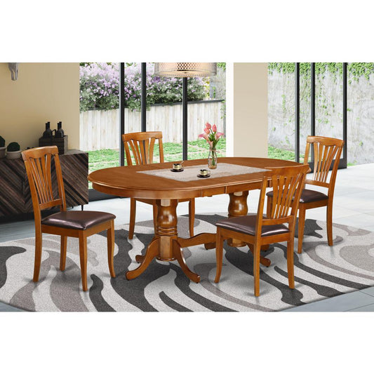 5 Pc Dining Room Set For 4-Dining Table With 4 Dining Chairs By East West Furniture | Dining Sets | Modishstore