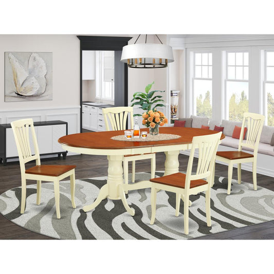 5 Pc Dining Room Set-Dining Table With 4 Chairs For Dining Room By East West Furniture | Dining Sets | Modishstore