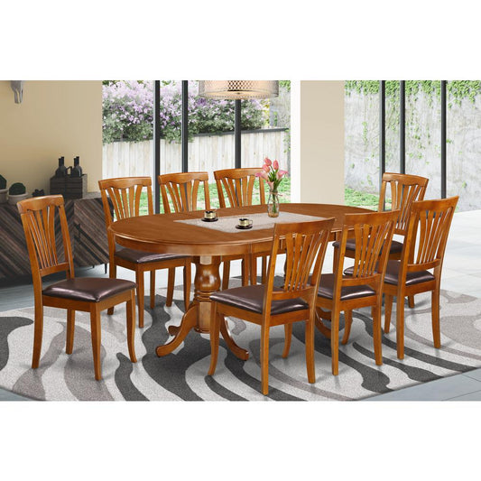 9 Pc Dining Set-Dining Table With 8 Chairs For Dining Room By East West Furniture | Dining Sets | Modishstore