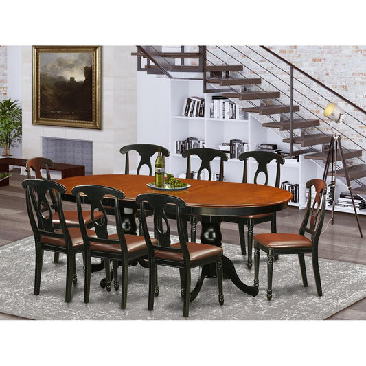 9 Pc Dining Room Set-Dining Table With 8 Wooden Dining Chairs By East West Furniture - Plke9-Bch-Lc | Dining Sets | Modishstore