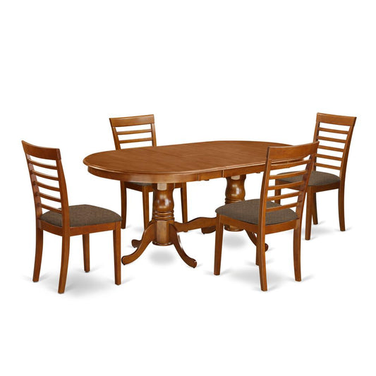 5 Pc Dining Room Set-Dining Table Plus 4 Chairs For Dining Room By East West Furniture | Dining Sets | Modishstore