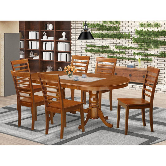 7 Pc Dining Room Set For 6-Dining Table And 6 Kitchen Dining Chairs By East West Furniture | Dining Sets | Modishstore