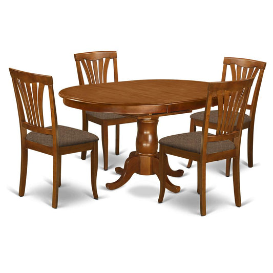 5 Pc Dining Room Set For -4 Kitchen Dinette Table And 4 Dining Chairs By East West Furniture | Dining Sets | Modishstore
