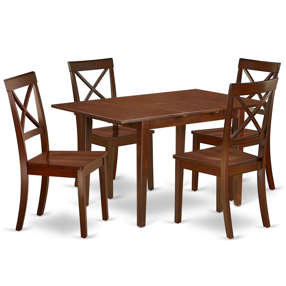Dining Room Set Mahogany PSBO5-MAH-W By East West Furniture | Dining Sets | Modishstore - 2