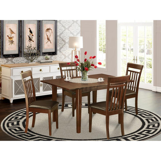 5 Pc Small Kitchen Table Set - Dinette Table With 4 Kitchen Dining Chairs By East West Furniture | Dining Sets | Modishstore