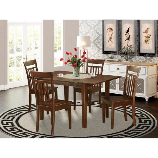 5 Pc Small Kitchen Table Set - Dinette Table With 4 Dining Chairs By East West Furniture | Dining Sets | Modishstore