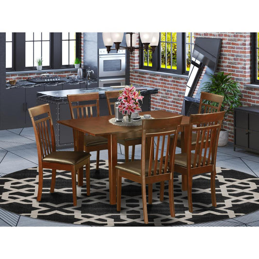 7 Pc Small Kitchen Table Set - Small Kitchen Table With 6 Kitchen Dining Chairs By East West Furniture | Dining Sets | Modishstore