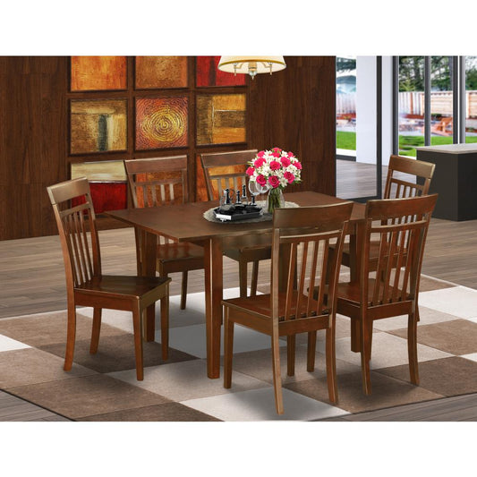 7 Pc Dinette Set For Small Spaces - Dinette Table With 6 Dining Chairs By East West Furniture | Dining Sets | Modishstore