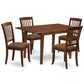 Dining Room Set Mahogany PSDA5 - MAH - C By East West Furniture | Dining Sets | Modishstore - 2