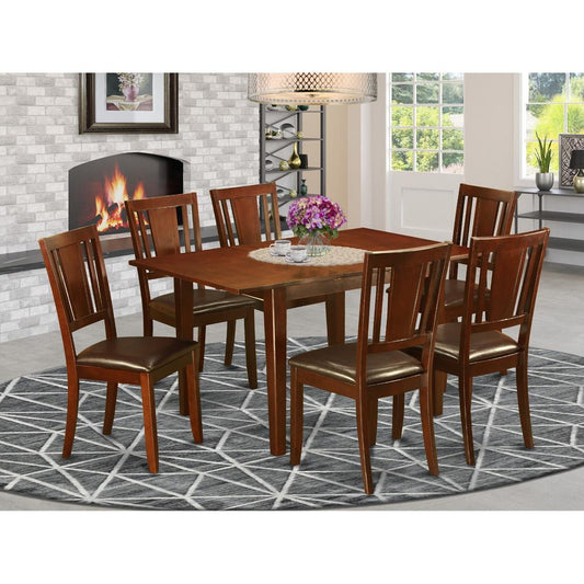 7 Pc Small Kitchen Table Set - Dinette Table With 6 Dining Chairs By East West Furniture | Dining Sets | Modishstore
