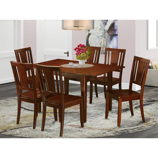 7 Pc Kitchen Dinette Set - Table With 6 Dining Table Chairs By East West Furniture | Dining Sets | Modishstore