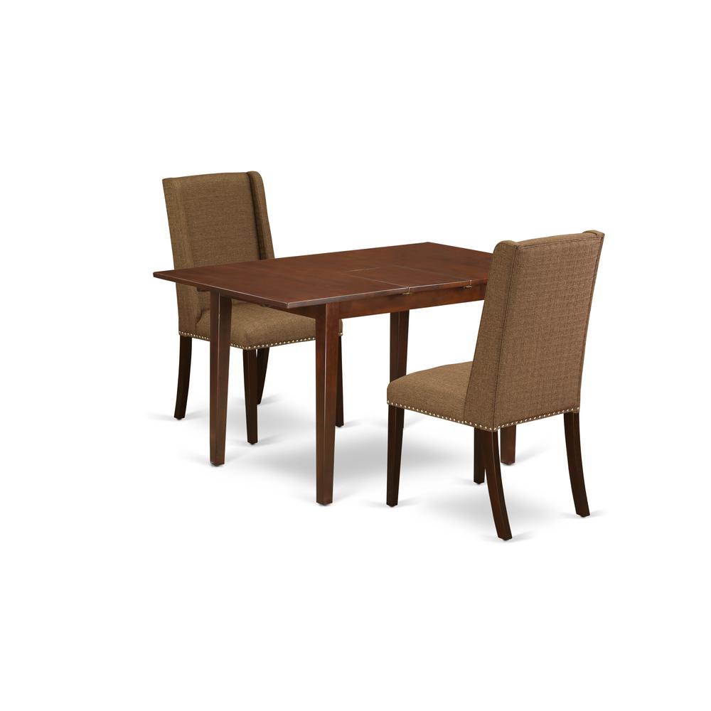 Dining Room Set Mahogany PSFL3 - MAH - 18 By East West Furniture | Dining Sets | Modishstore - 2