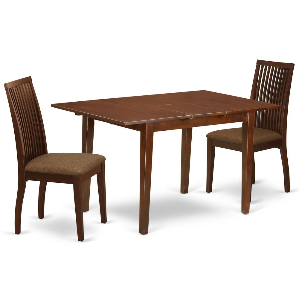 Dining Room Set Mahogany PSIP3-MAH-C By East West Furniture | Dining Sets | Modishstore - 2