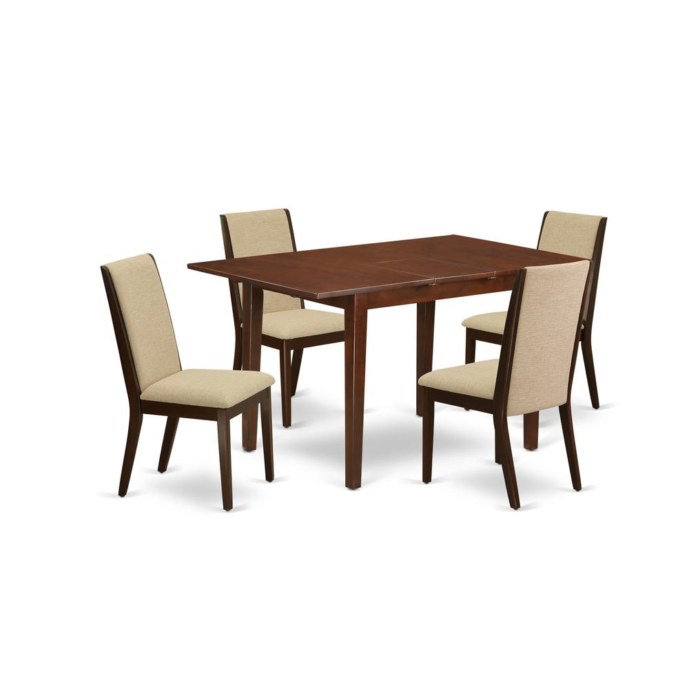Dining Room Set Mahogany PSLA5-MAH-04 By East West Furniture | Dining Sets | Modishstore - 2