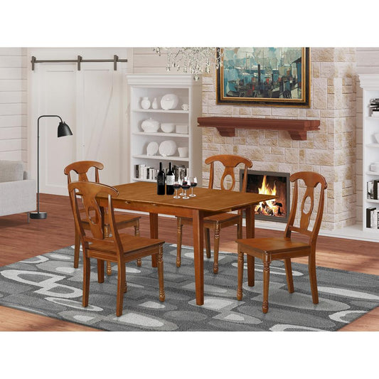 5 Pc Small Kitchen Table Set - Table And 4 Kitchen Dining Chairs By East West Furniture | Dining Sets | Modishstore