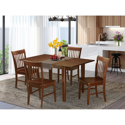 5 Pc Dining Kitchen Table Set - Table With 4 Kitchen Dining Chairs By East West Furniture | Dining Sets | Modishstore