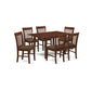 7 Pc Kitchen Dinette Set- Table With 6 Kitchen Dining Chairs By East West Furniture | Dining Sets | Modishstore