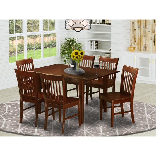 7 Pc Kitchen Dinette Set- Kitchen Tables With 6 Kitchen Dining Chairs By East West Furniture | Dining Sets | Modishstore