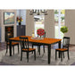 5 Pc Dining Set-Dining Table With 4 Wooden Dining Chairs By East West Furniture - Quan5-Bch-W | Dining Sets | Modishstore