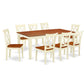Dining Room Set Buttermilk & Cherry QUCL9-BMK-W By East West Furniture | Dining Sets | Modishstore - 2