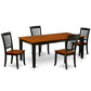 Dining Room Set Black & Cherry QUDA5-BCH-W By East West Furniture | Dining Sets | Modishstore - 2