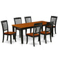 Dining Room Set Black & Cherry QUDA7-BCH-W By East West Furniture | Dining Sets | Modishstore - 2