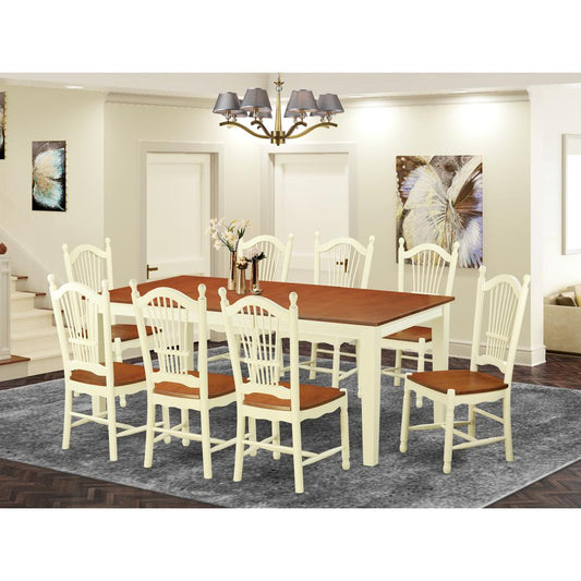 9 Pckitchen Dinette Set -Dining Table And 8 Dining Chairs By East West Furniture | Dining Sets | Modishstore