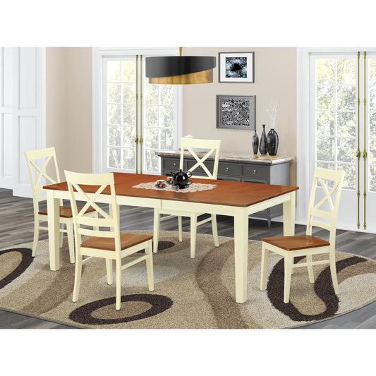 5 Pc Dining Room Set-Table And 4 Dining Chairs By East West Furniture | Dining Sets | Modishstore