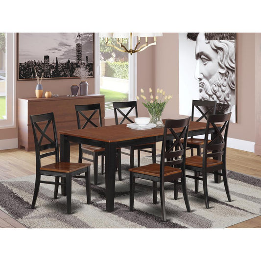 7 Pc Dining Set-Table And 6 Kitchen Chairs By East West Furniture | Dining Sets | Modishstore