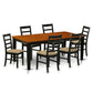 7 Pc Dining Set-Dining Table With 6 Wood Dining Chairs By East West Furniture - Qupf7-Bch-C | Dining Sets | Modishstore
