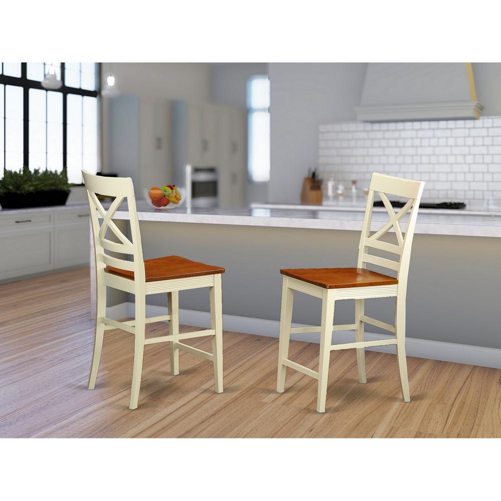 Dining Room Set Buttermilk & Cherry SUQU3H - BMK - W By East West Furniture | Dining Sets | Modishstore - 4