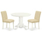 Dining Room Set Linen White SHAB3-LWH-02 By East West Furniture | Dining Sets | Modishstore - 2