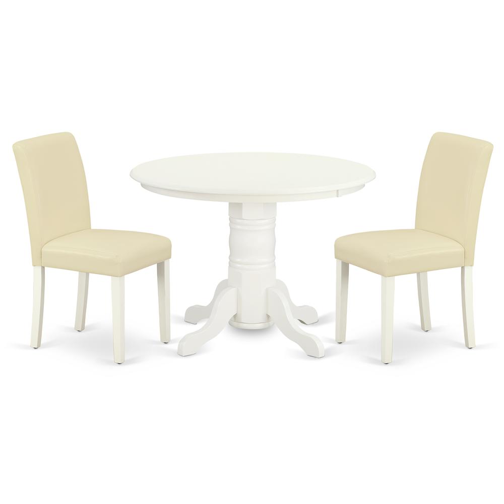 Dining Room Set Linen White SHAB3-LWH-64 By East West Furniture | Dining Sets | Modishstore - 2