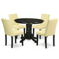 Dining Room Set Black SHAB5-BLK-73 By East West Furniture | Dining Sets | Modishstore - 2