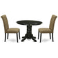 Dining Room Set Black SHBR3-BLK-17 By East West Furniture | Dining Sets | Modishstore - 2